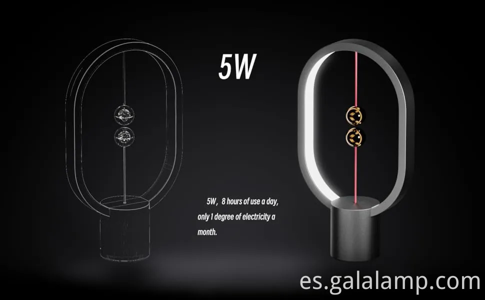 Lámpara de mesa LED de balance de Heng con un innovador diseño de interruptor en el aire